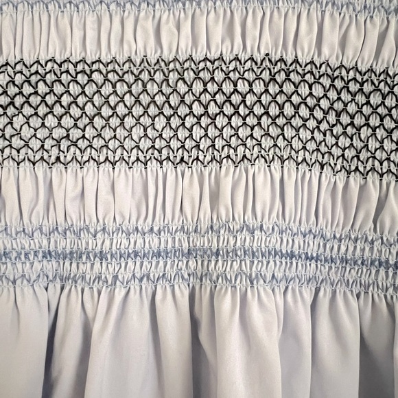 jason wu blue button down with shirred detail - Picture 2 of 4